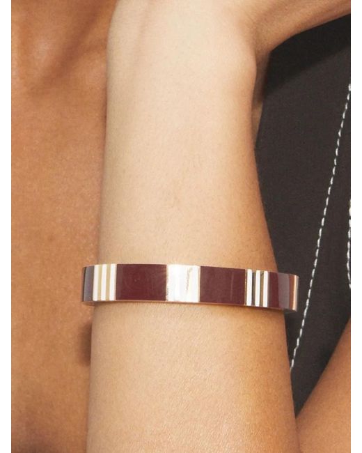 Tory Burch Brown T Stripe Bracelet
