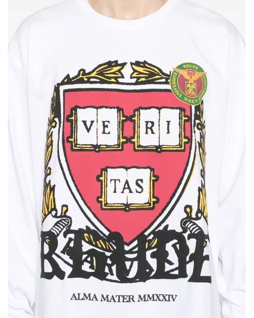 Rhude White Veritas T-Shirt for men