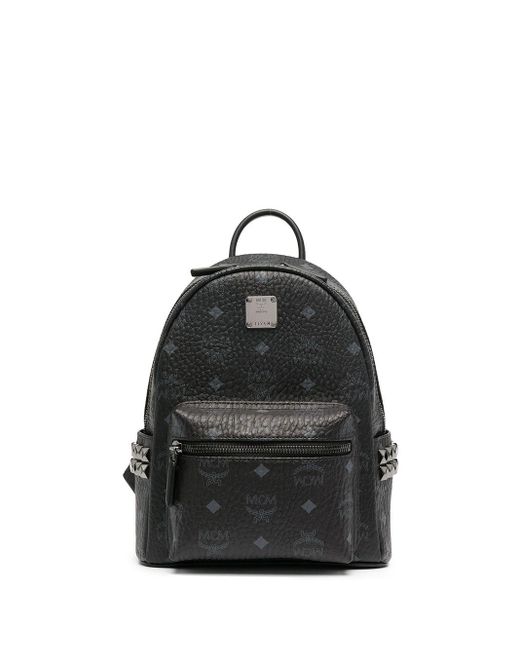 MCM Black Mini Stark Studded Backpack for men