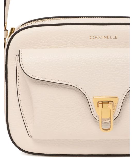 Coccinelle Natural Sac À Bandoulière À Détail De Logo