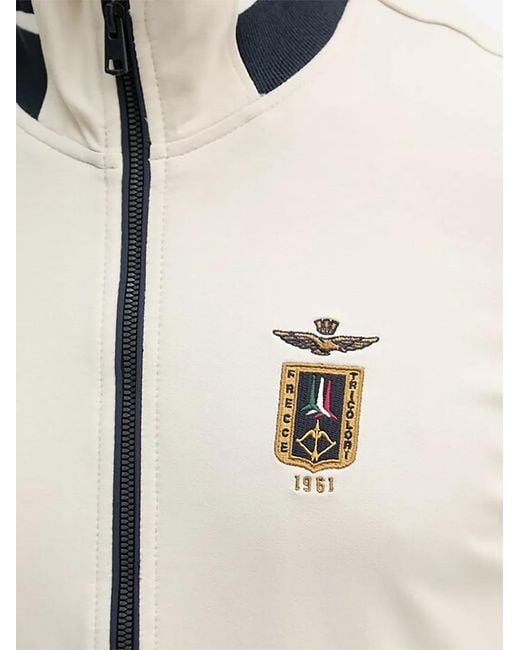 Aeronautica Militare Natural Zip Sweatshirt for men