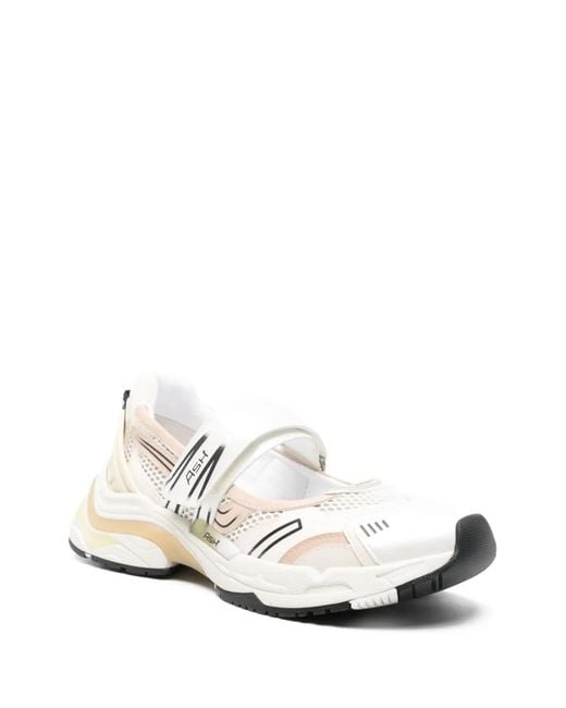 Ash White Strap Sneakers