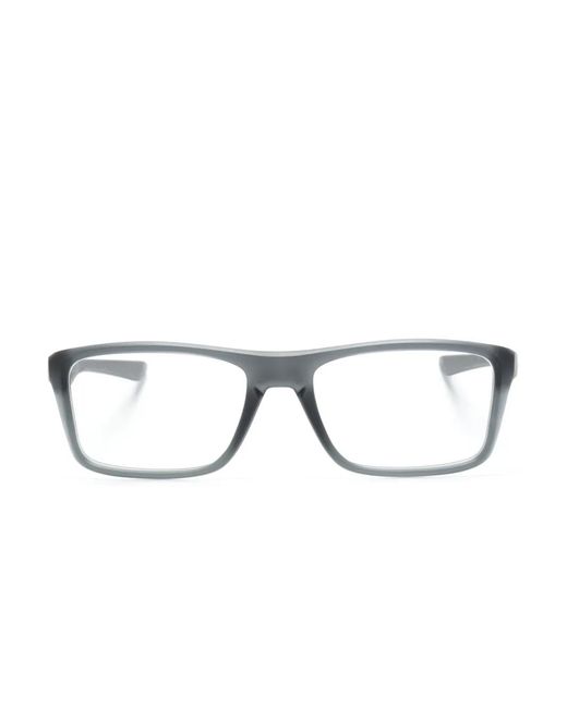 Oakley Gray Rectangle-Frame Glasses for men