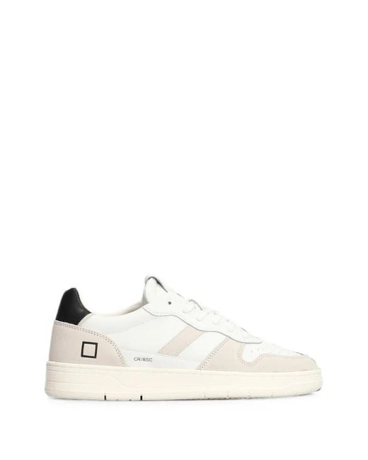 Date White Court 2.0 Suede-Panelled Perforated Sneakers for men