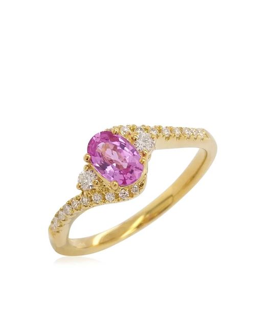 HYT Jewelry Pink Diamond And Sapphire Ring