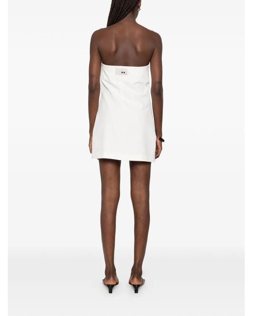 THE M.. White Sindy Strapless Mini Dress