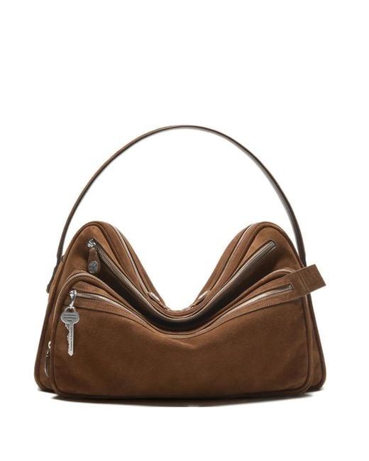 Acne Brown Camero Camera Leather Shoulder Bag