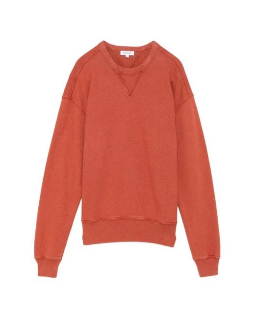 Norse Projects Red Kulhuse Loopback Sweatshirt for men
