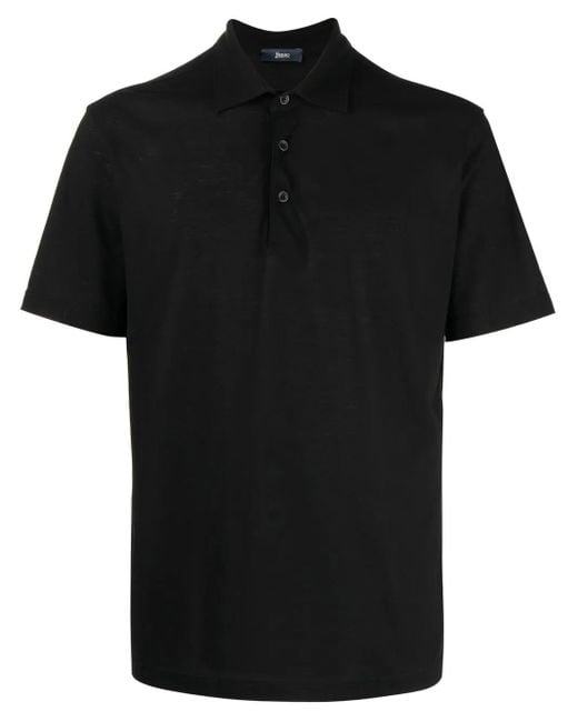 Herno Black Polo Shirt for men