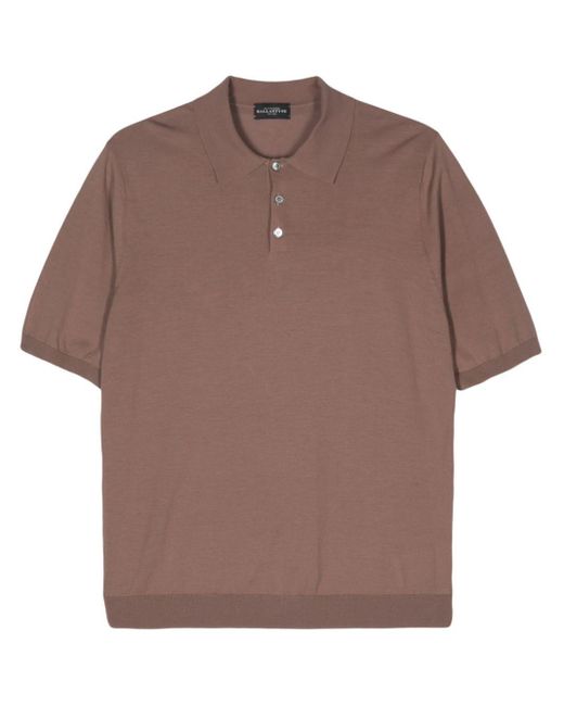 Ballantyne Brown Cotton Polo Shirt for men