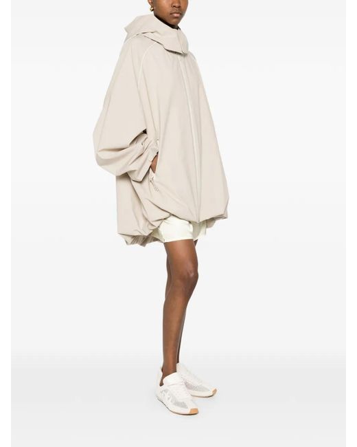 Lacoste White Hooded Piped Jacket