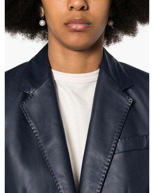 Tagliatore Black Leather Jacket