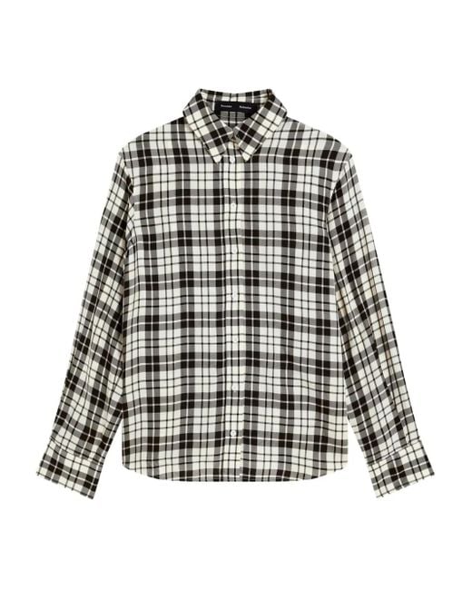 Proenza Schouler Black Checked Shirt
