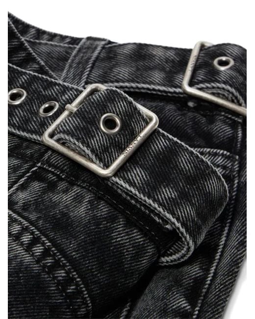 Lanvin Black Acid-Wash Trousers for men