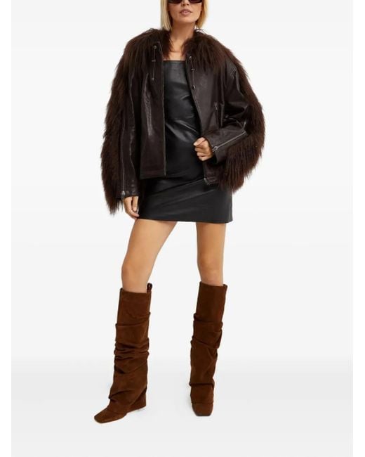 Manokhi Black Jade Shearling Jacket