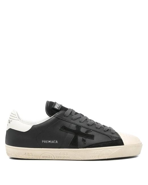 Premiata Black Steven 7632 Sneakers for men
