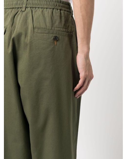 Universal Works Pantalon Met Elastische Tailleband in het Groen voor heren  | Lyst NL