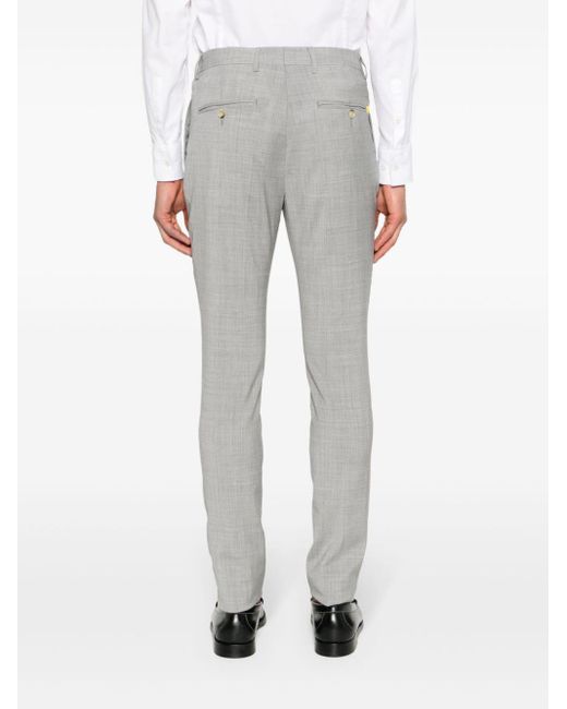 Manuel Ritz Gray Tailored Wool Trousers for men