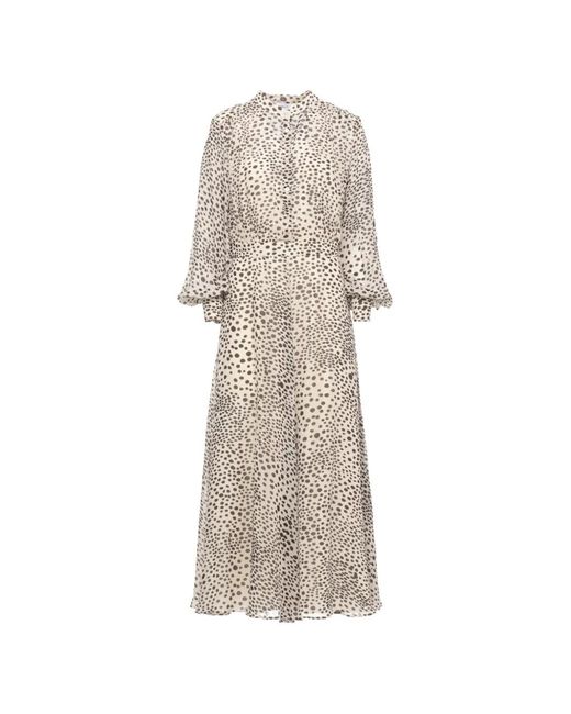 Marella White Mllmastro Polka-Dot Midi Dress