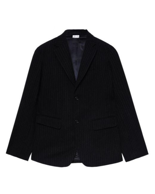 Comme des Garçons Black Pinstriped Blazer for men