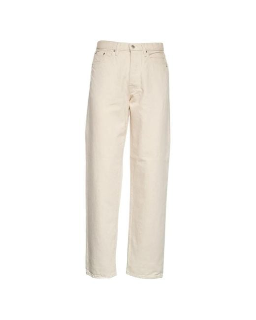 Edwin White Button Loose Fit Jeans for men