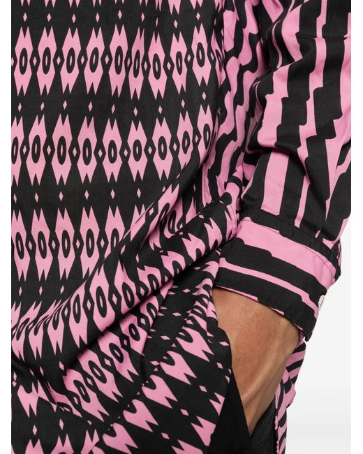 Comme des Garçons Red Chemise Imprimée À Capuche for men