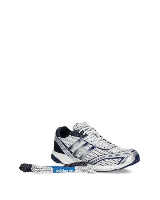 Adidas White Adizero Adios Og Mesh-Panel Sneakers