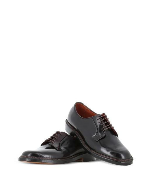 Alden Brown Horse Leather Derby Shoes for men