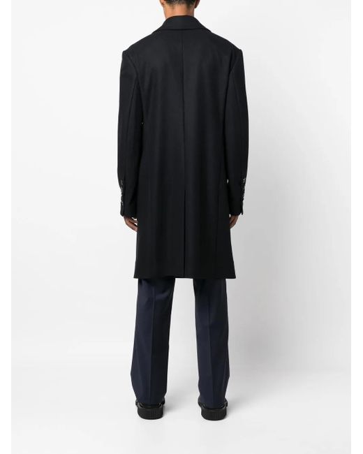 Vivienne Westwood Black Double-Breasted Wool Coat for men