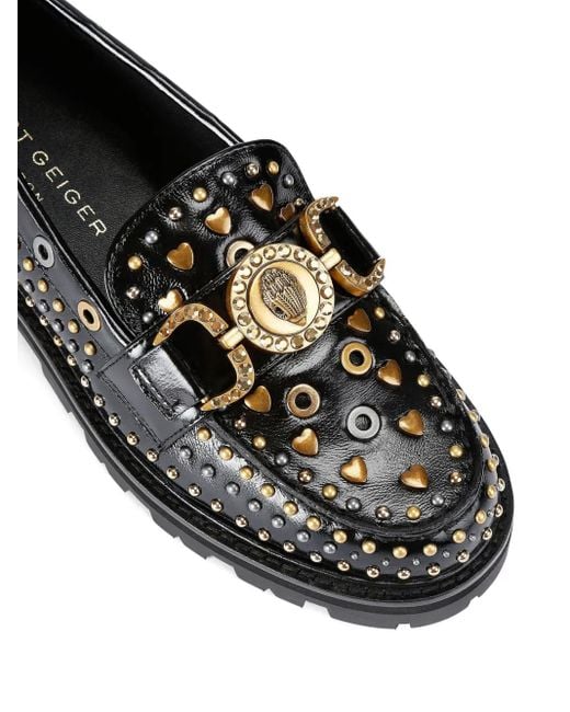 Mocassins Maison À Détails De Clous Kurt Geiger en coloris Black