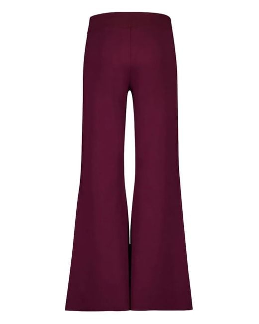 Stella McCartney Purple Knit Flared Trousers