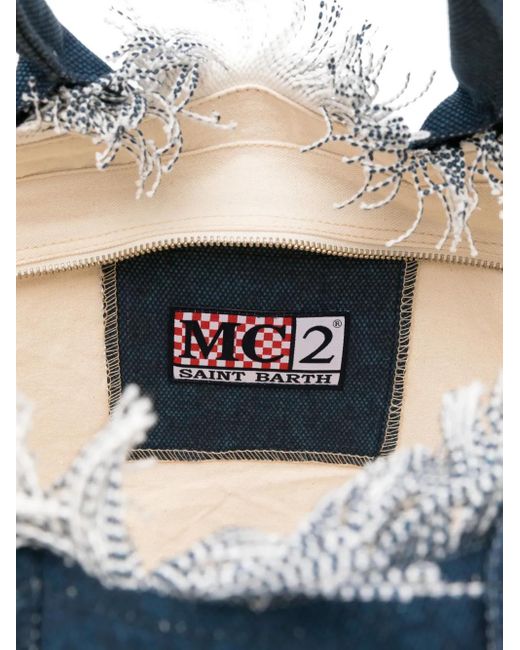 Mc2 Saint Barth Blue Mittelgroße Vanity Tote Bag