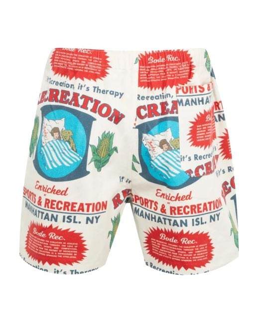 Bode Blue Enrichment Shorts for men
