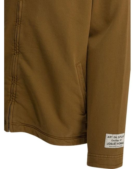 GALLERY DEPT. Green Zip Cotton Coat for men