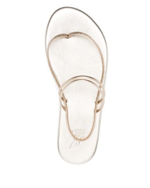 Ancient Greek Sandals White Lorida Sandals