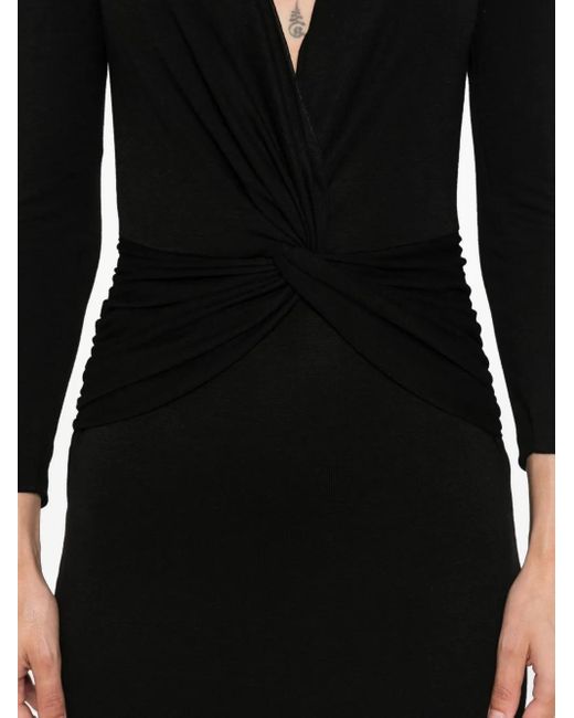 La Petite Robe Di Chiara Boni ツイストフロント ドレス Black