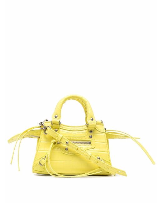 Balenciaga Yellow Small Neo Classic Tote Bag
