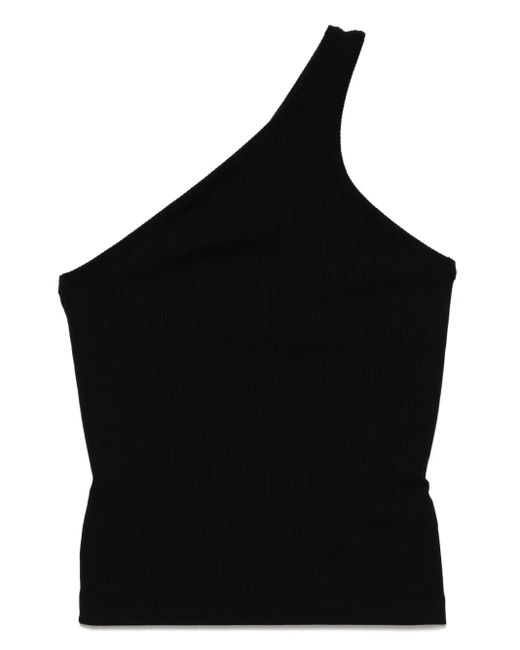 Agolde Black Fine-Ribbed Top