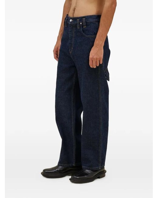 Eckhaus Latta Blue Belt-Loops Jeans