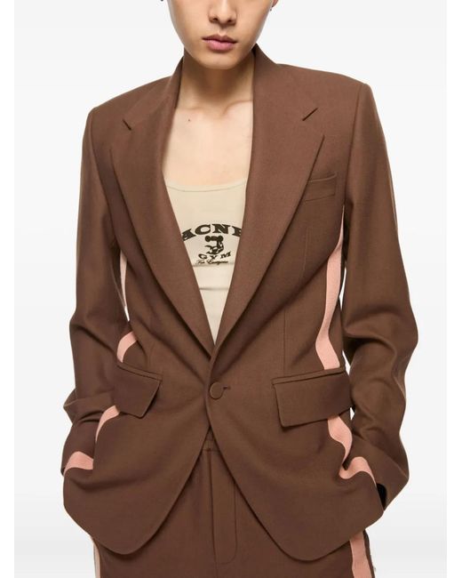 Acne Brown Wool Blazer for men