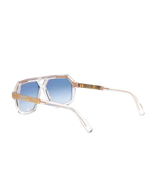 Cazal Blue Pilot-Frame Sunglasses