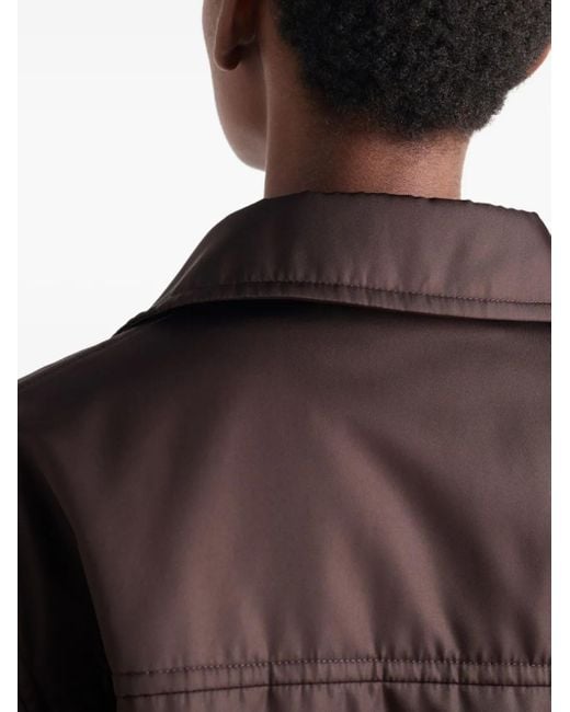 Prada Brown Re-Nylon Triangle-Logo Jacket
