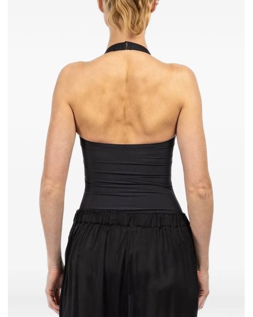Bondi Born Black Evelyn Halter Swimsuit