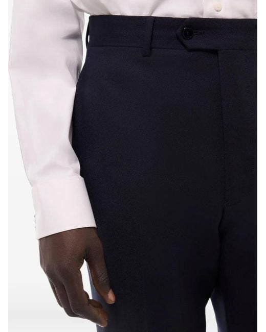 Fursac Pantalon Van Scheerwol in het Blue voor heren