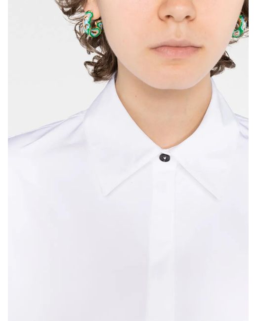 Jil Sander White Baggy-Fit Shirt Maxi Dress