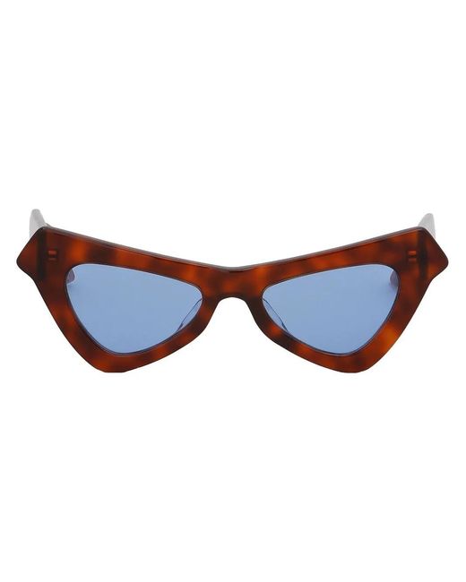 Marni Brown Fairy Pool Triangular-Frame Sunglasses