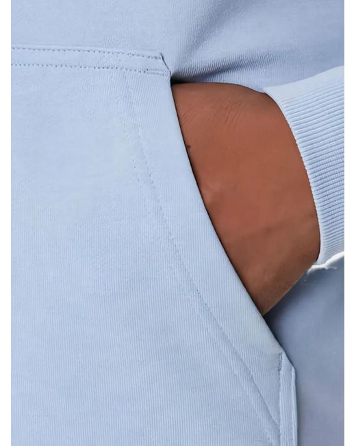 Boss Blue Hooded Pocket Sweatshirt for men