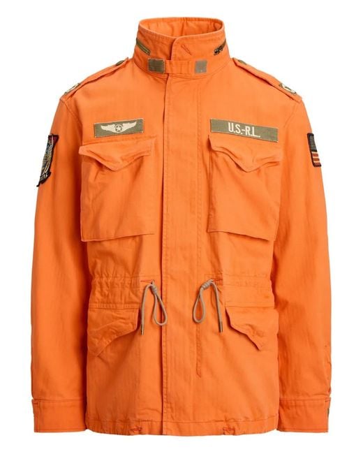 Polo Ralph Lauren Orange Multiple-Patch Jacket for men