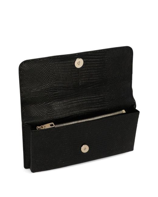 Mini sac à main Sicily à imprimé animalier Dolce & Gabbana en coloris Black