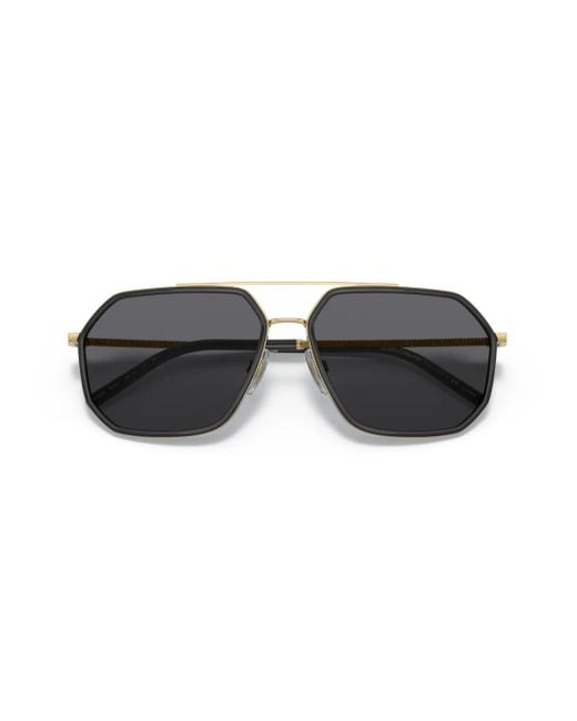 Dolce & Gabbana Gray Gros Grain Sunglasses for men